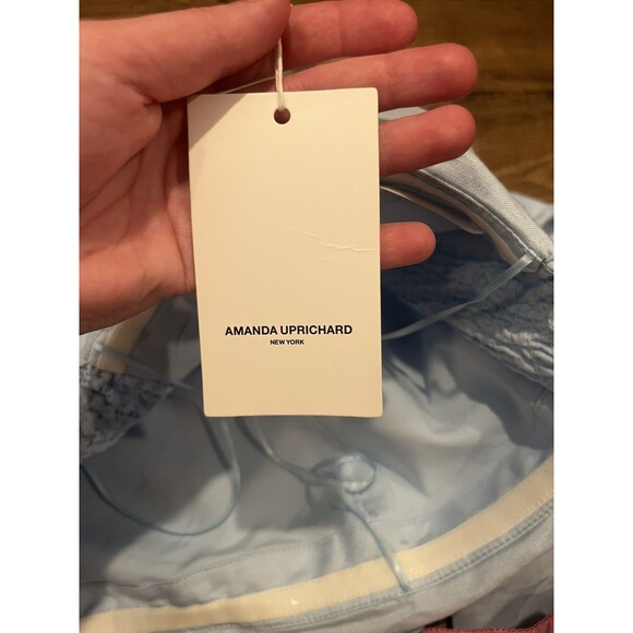 Amanda Uprichard Matea  Skort Romper POWDER BLUE Sz S /100% AUTHENTIC- NWT - Picture 8 of 16